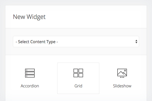 Select Your Widget